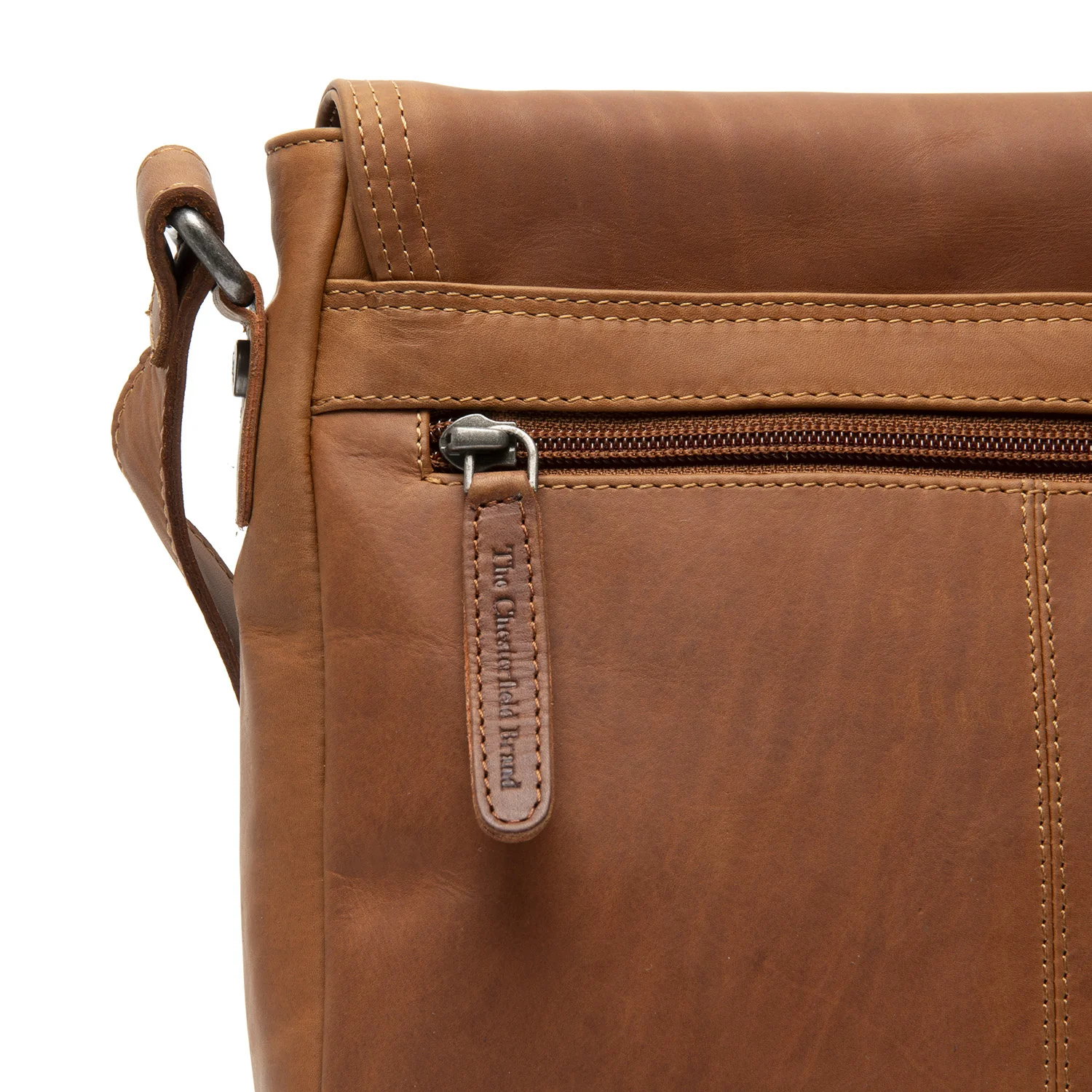 Leather Crossbody Bag Cognac Everglades - Image 4