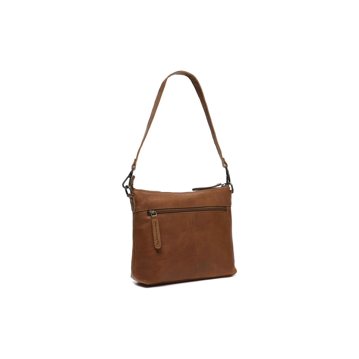 Leather Crossbody Bag Cognac Faro - Image 7