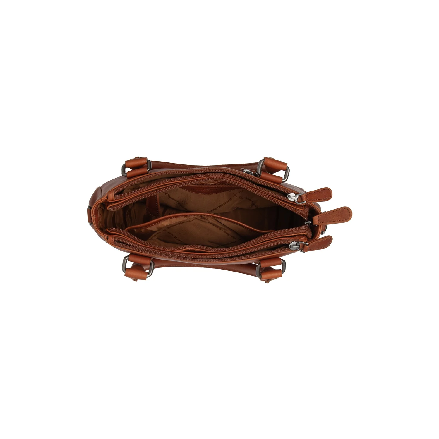 Leather Handbag Cognac Fenja - Image 6