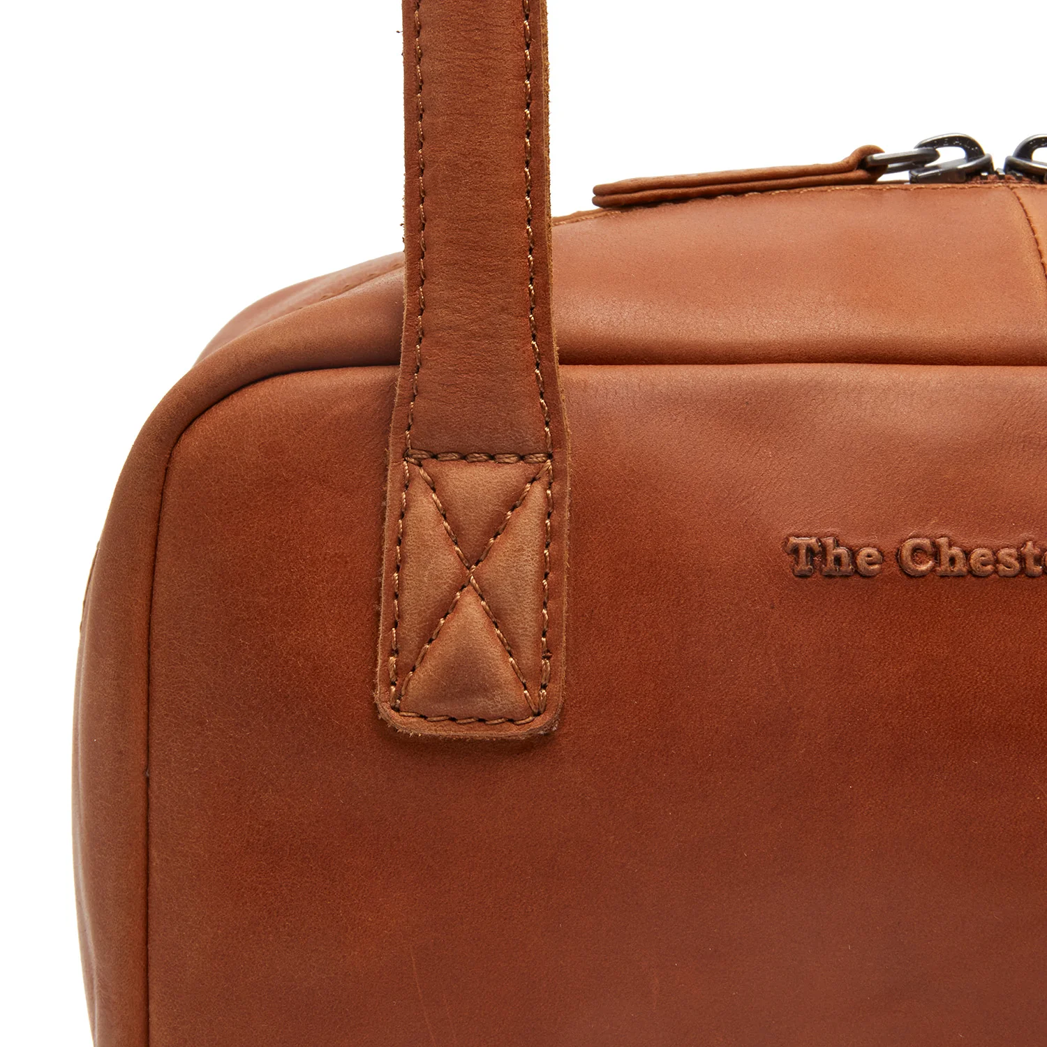 Leather Shoulder Bag Cognac Fenno - Image 2