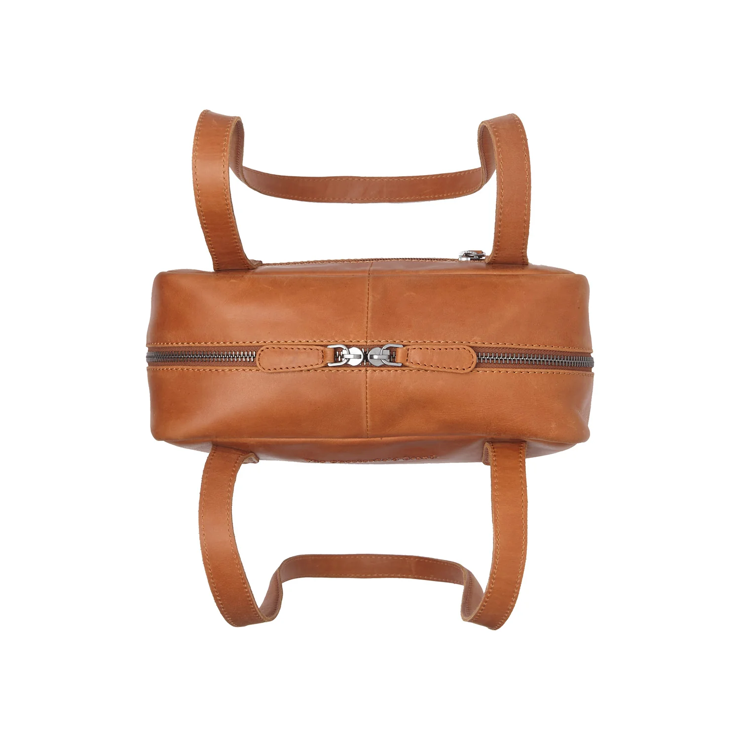 Leather Shoulder Bag Cognac Fenno - Image 4