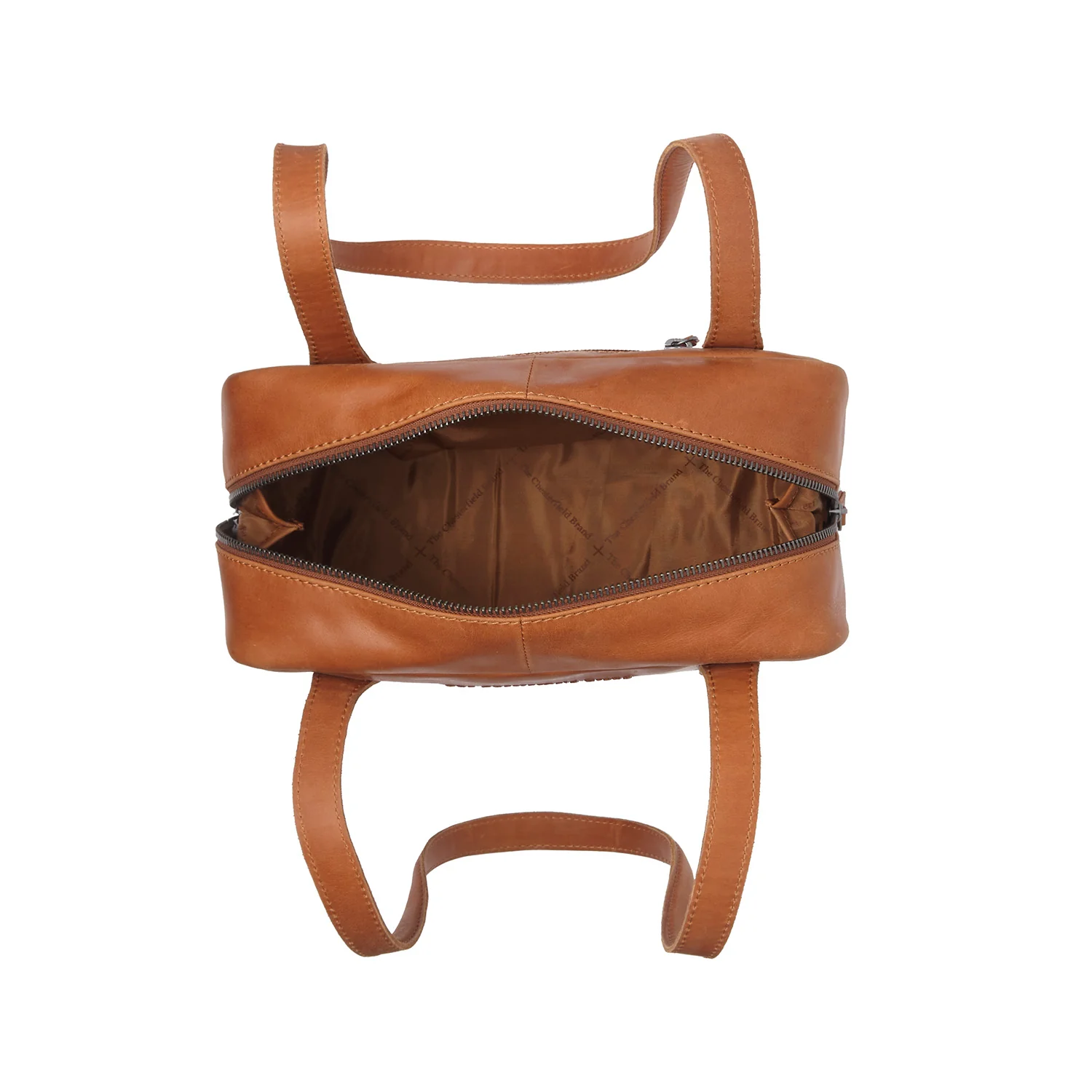 Leather Shoulder Bag Cognac Fenno - Image 5