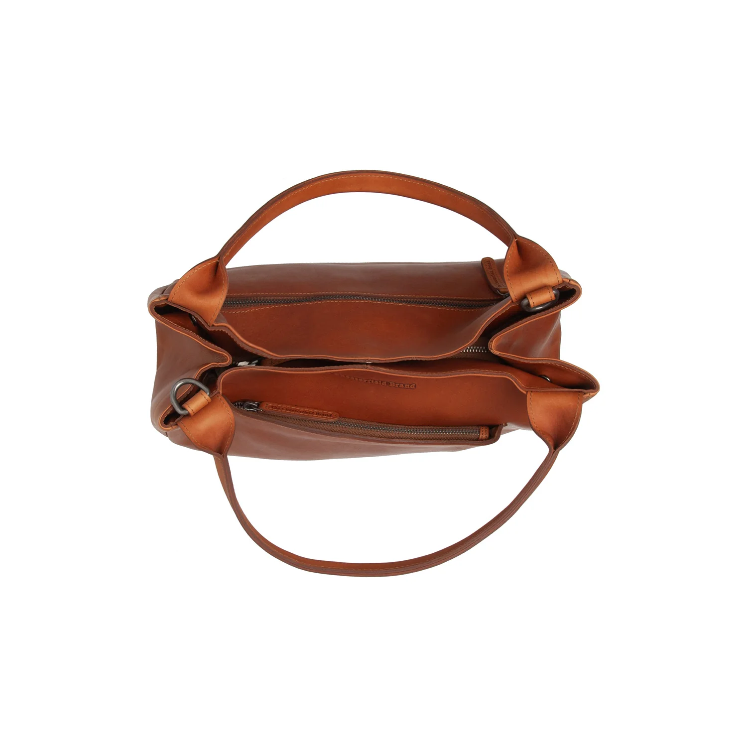 Leather Handbag Cognac Fioline - Image 3