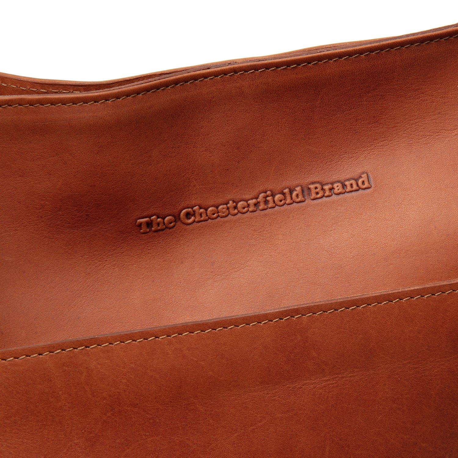 Leather Handbag Cognac Fioline - Image 5