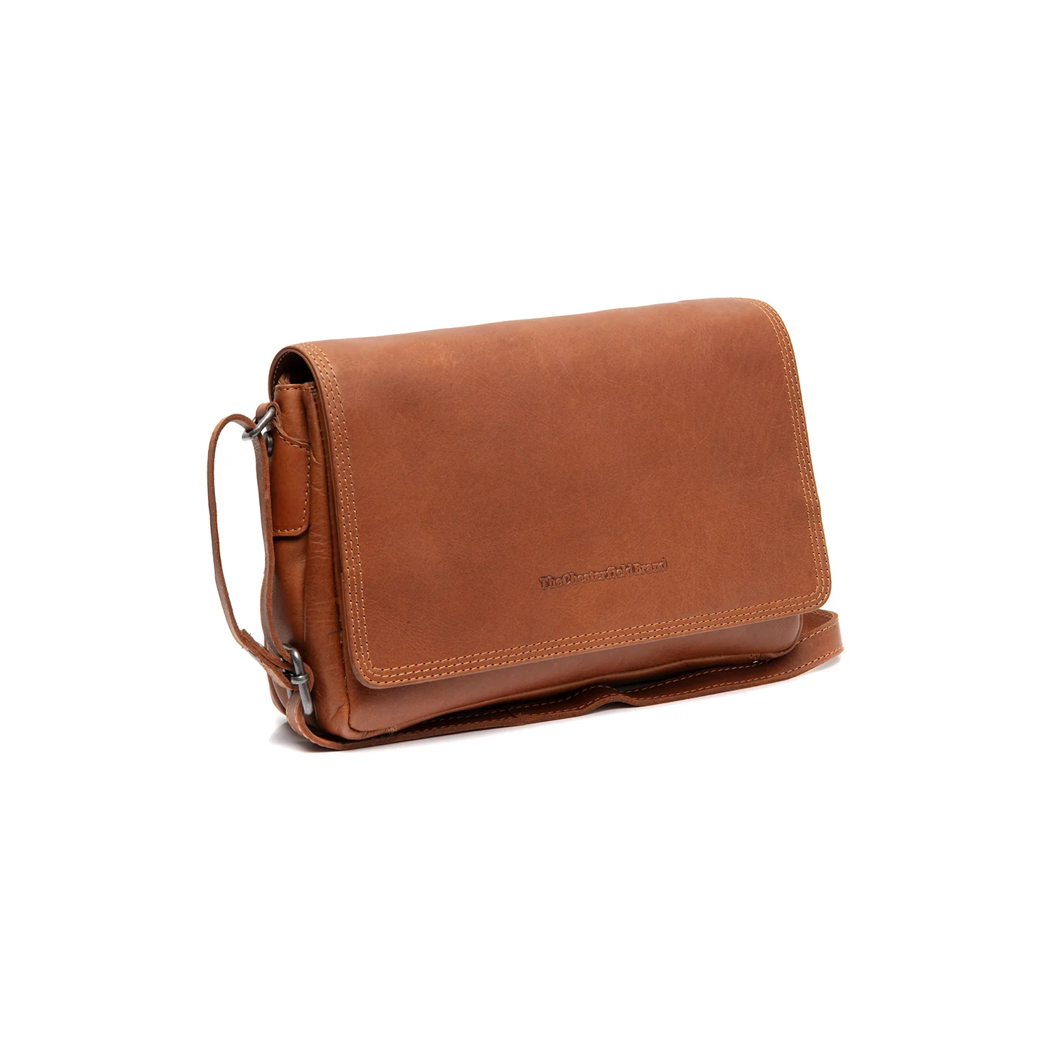 Leather Crossbody Bag Cognac Forano