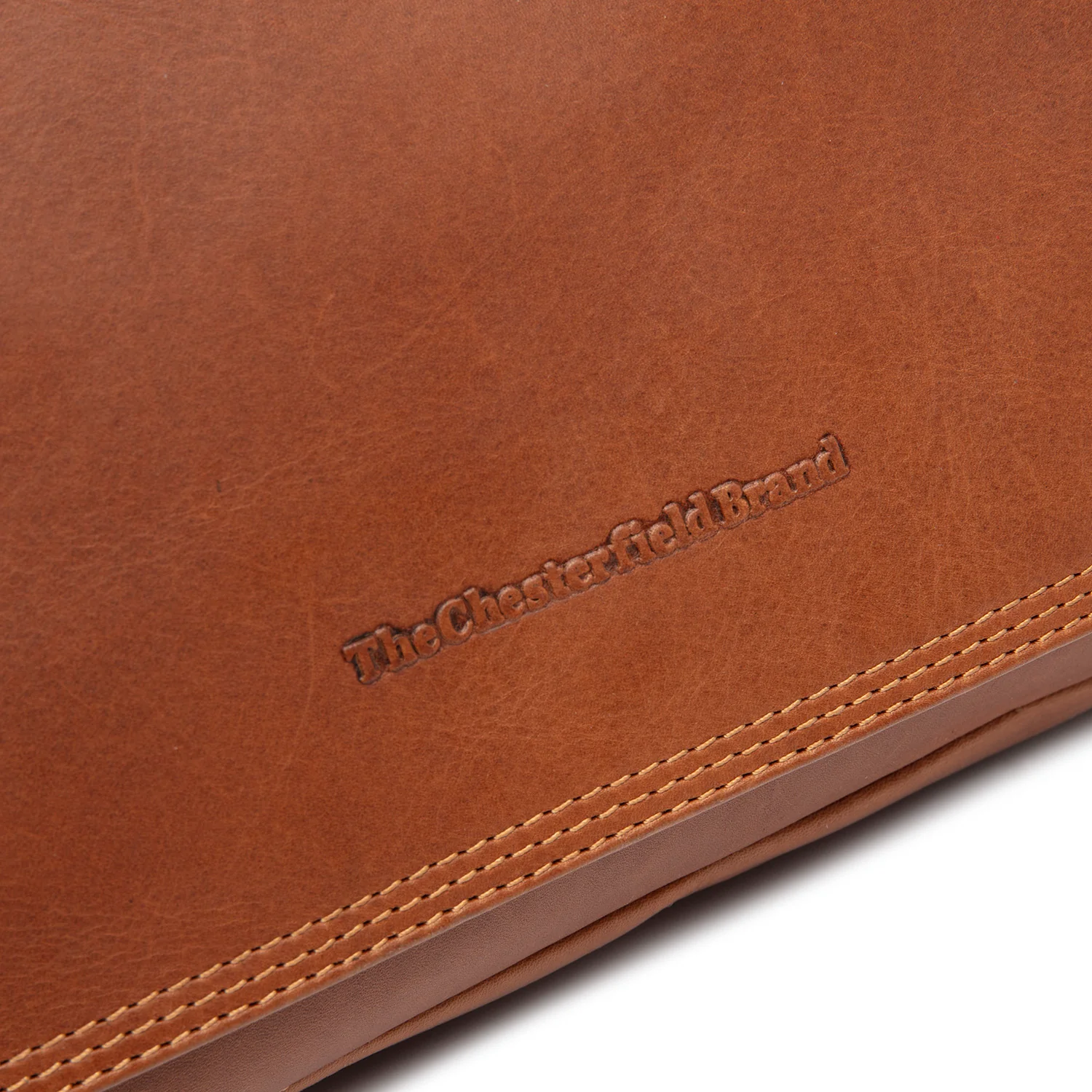 Leather Crossbody Bag Cognac Forano - Image 3