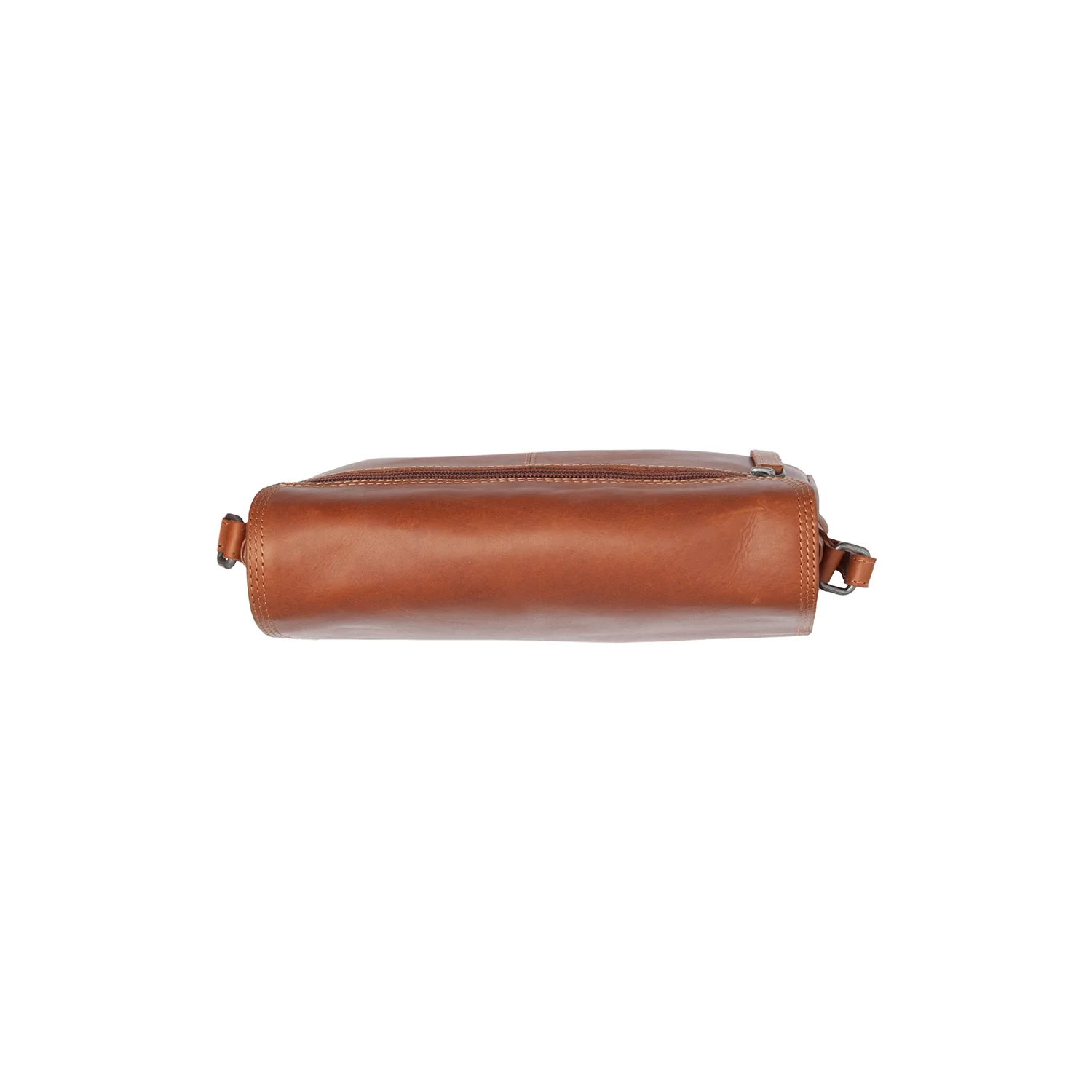 Leather Crossbody Bag Cognac Forano - Image 4