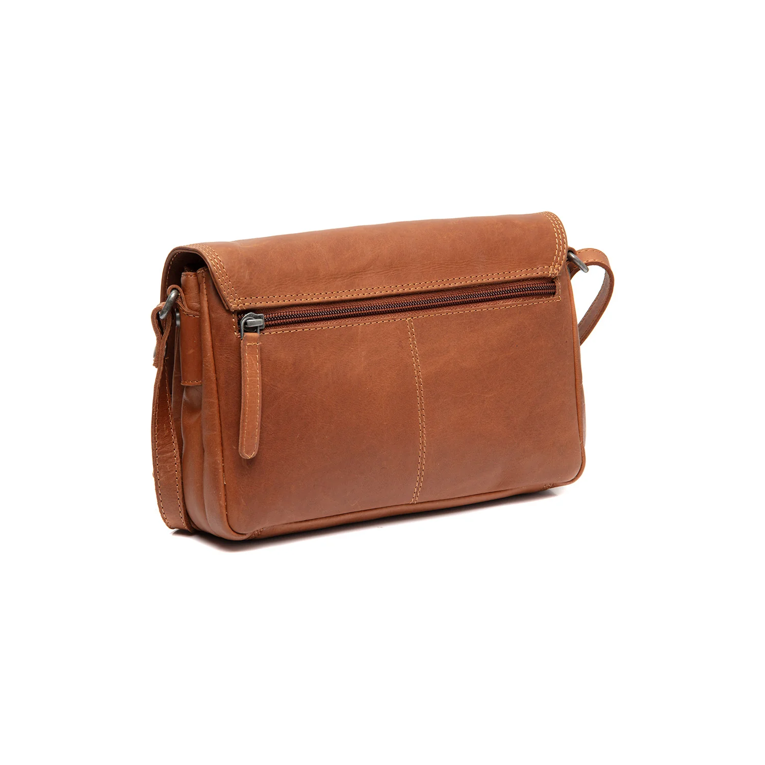 Leather Crossbody Bag Cognac Forano - Image 7