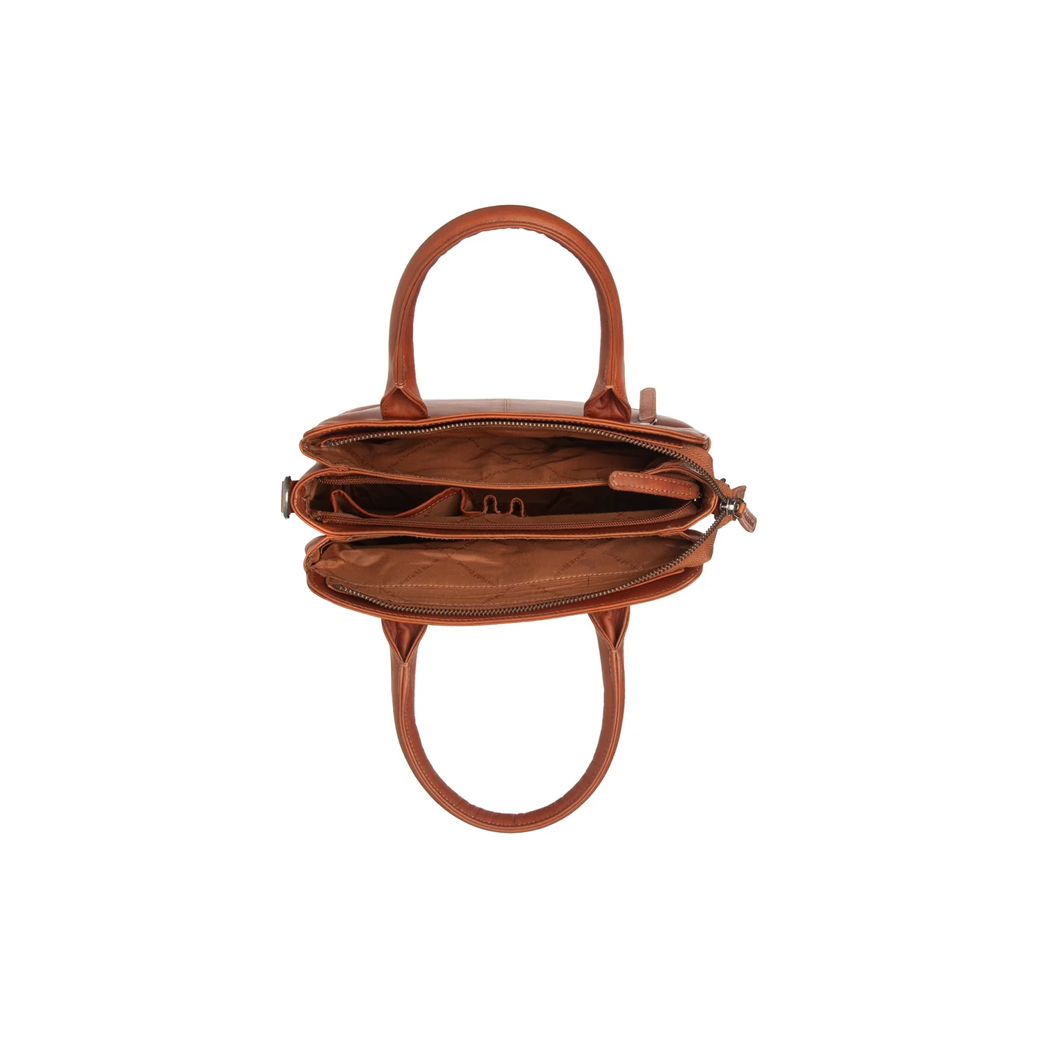 Leather Handbag Cognac Hermosa - Image 5