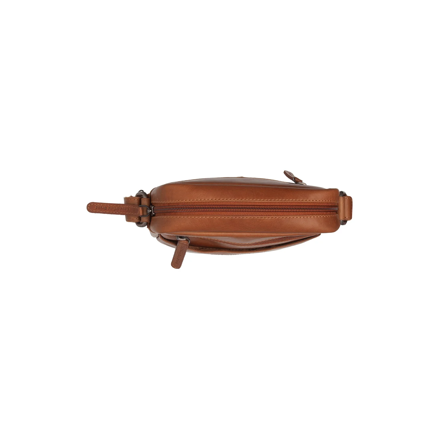 Leather Crossbody Bag Cognac Laveno - Image 4