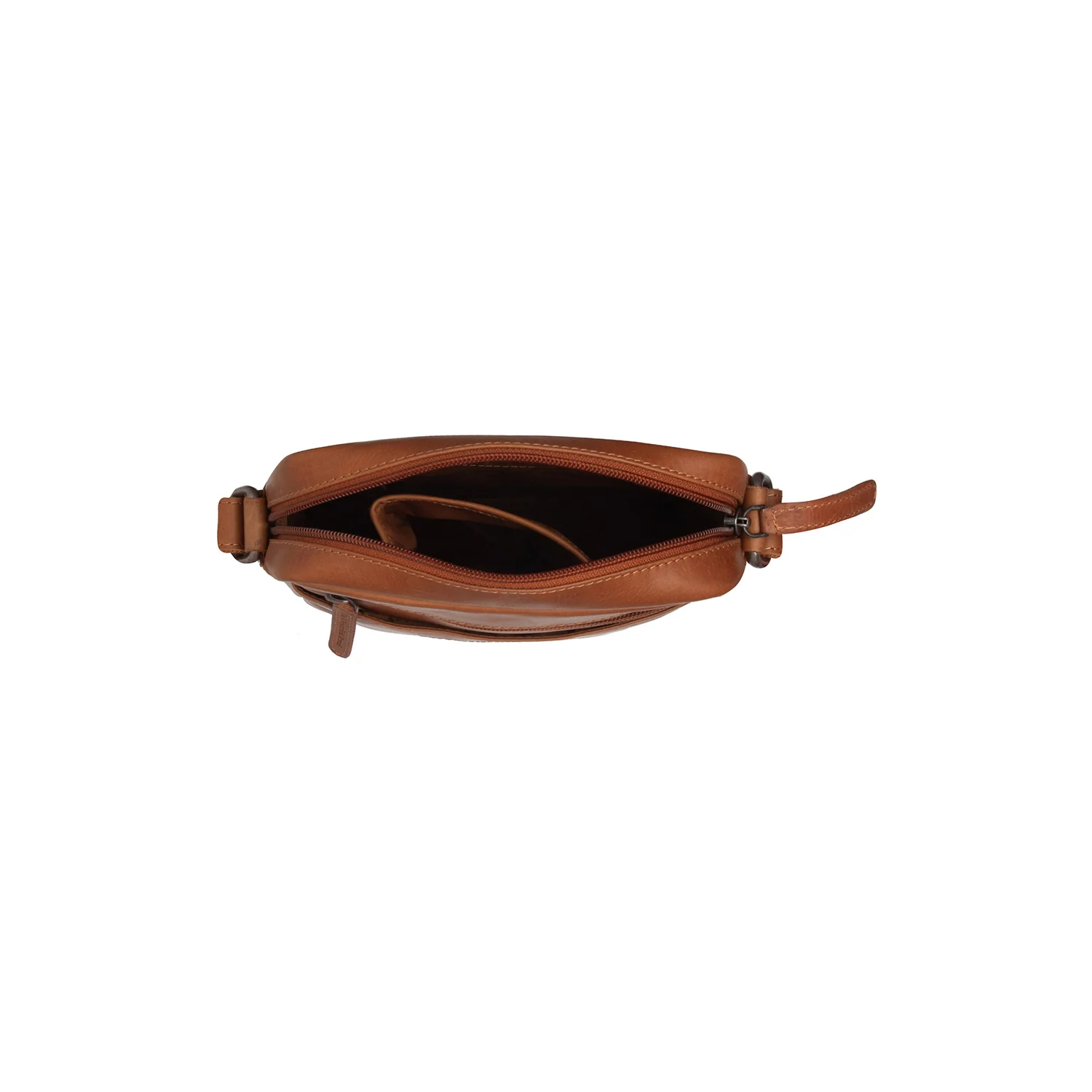 Leather Crossbody Bag Cognac Laveno - Image 5
