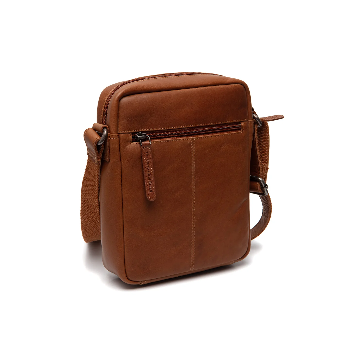 Leather Crossbody Bag Cognac Laveno - Image 7