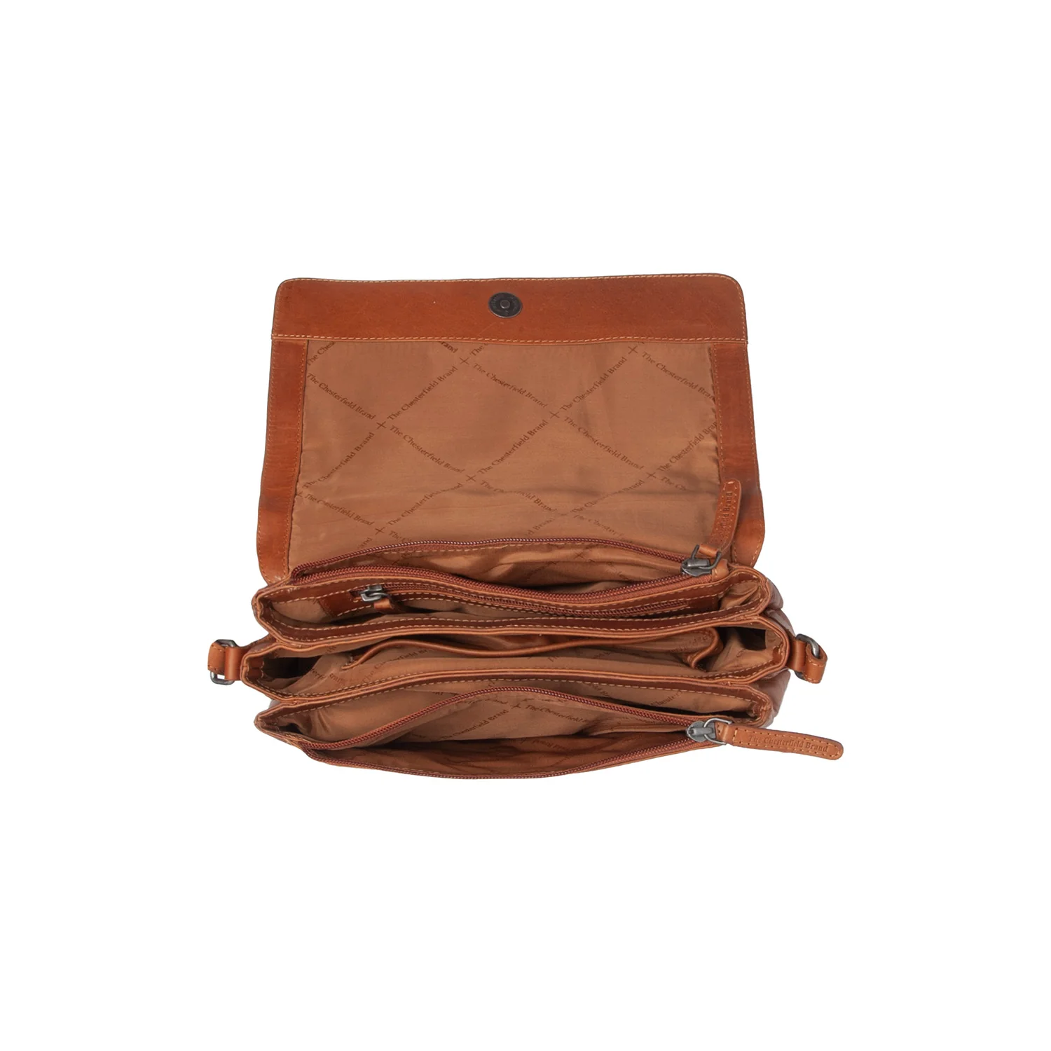 Leather Crossbody Bag Cognac Laverton - Image 4