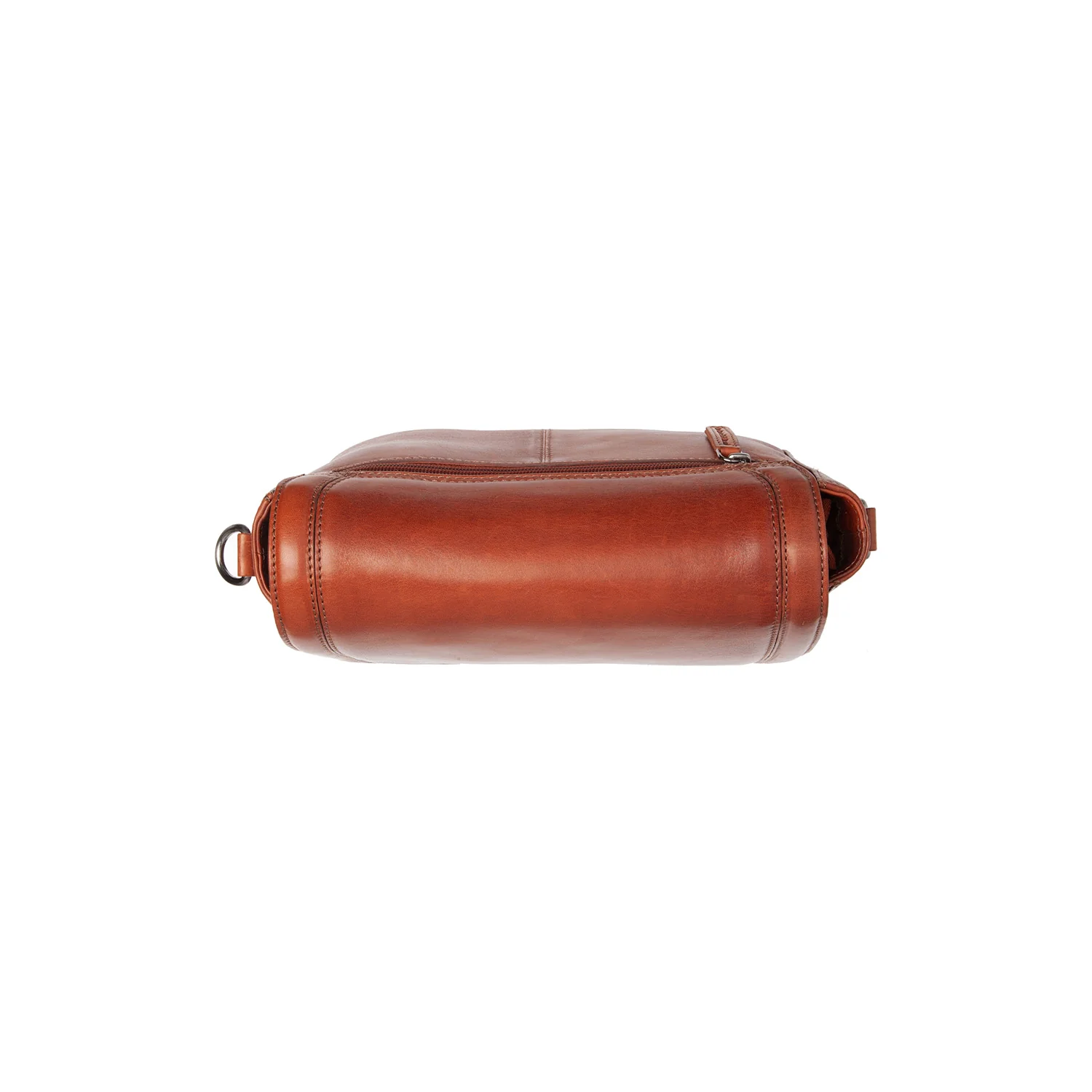 Leather Shoulder Bag Cognac Lizzola - Image 3