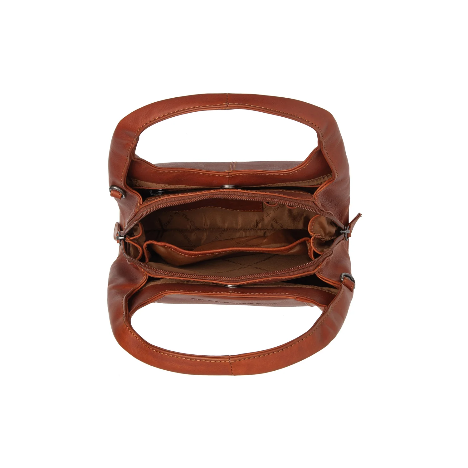Leather Handbag Cognac Lunera - Image 5