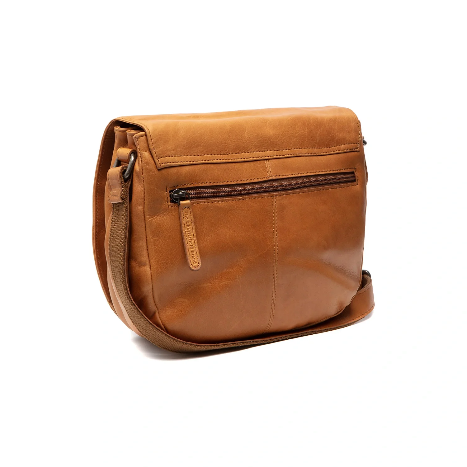 Leather Crossbody Bag Cognac Millie - Image 5
