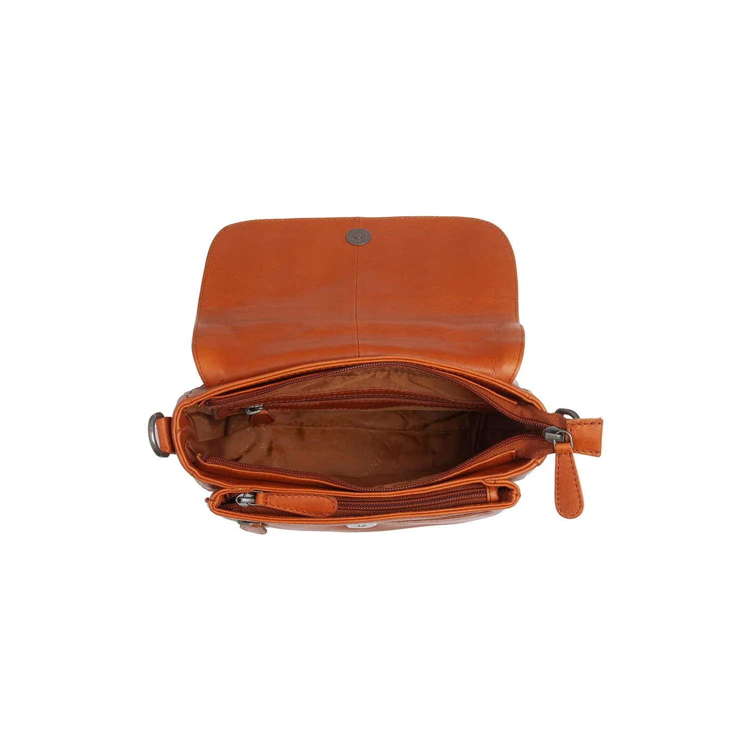 Leather Shoulder Bag Cognac Miloa - Image 7