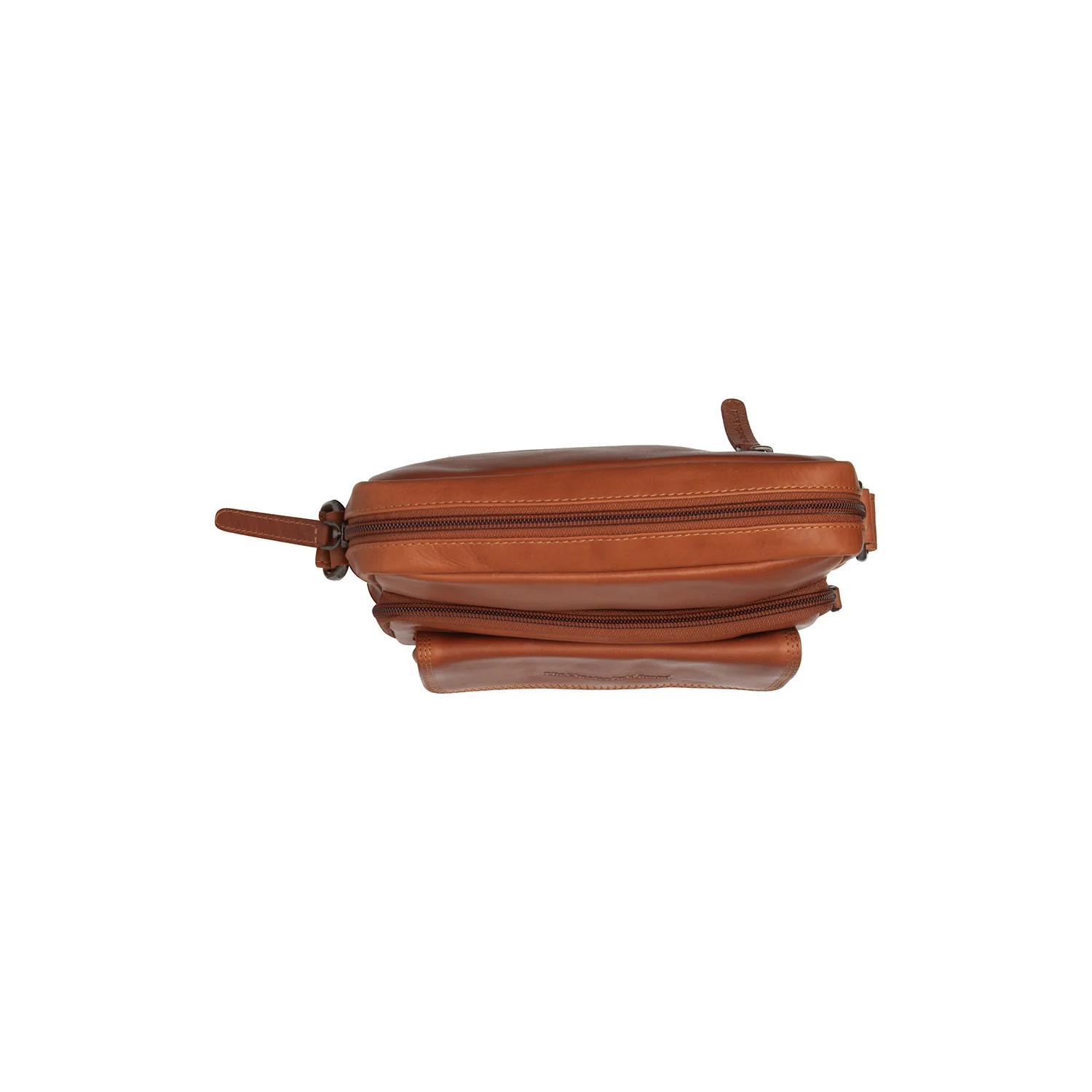Leather Crossbody Bag Cognac Montira - Image 4