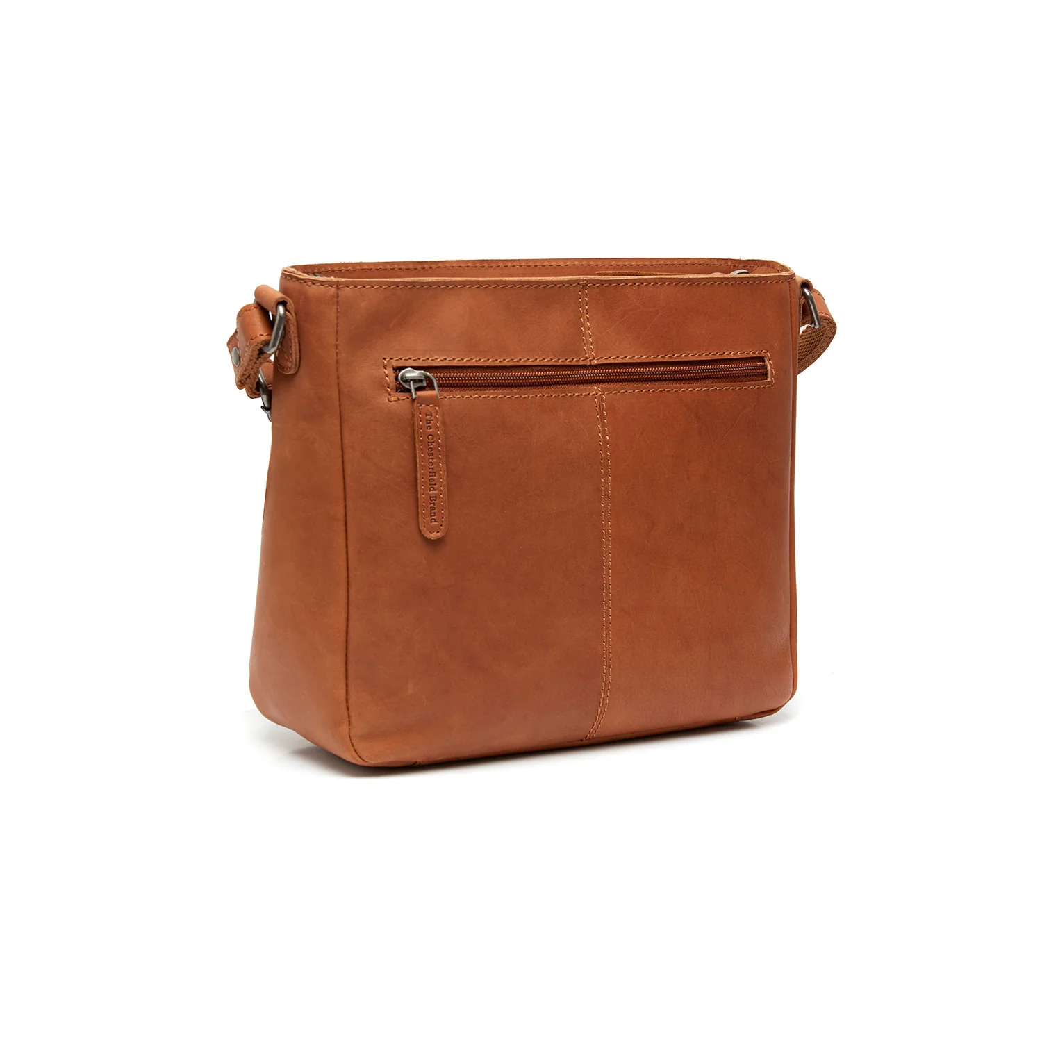 Leather Crossbody Bag Cognac Mumbai - Image 6