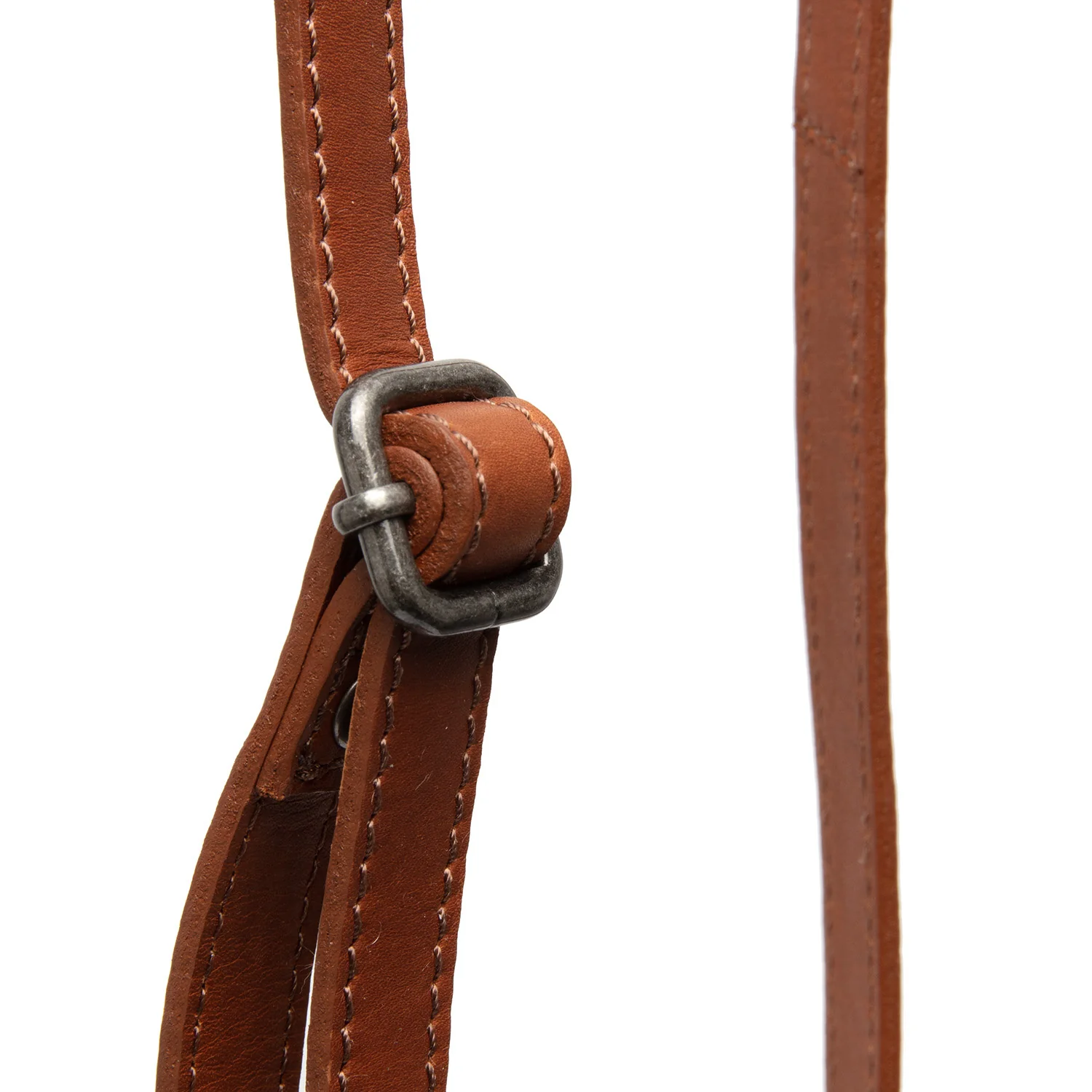 Leather Phone Bag Cognac Nebra - Image 5