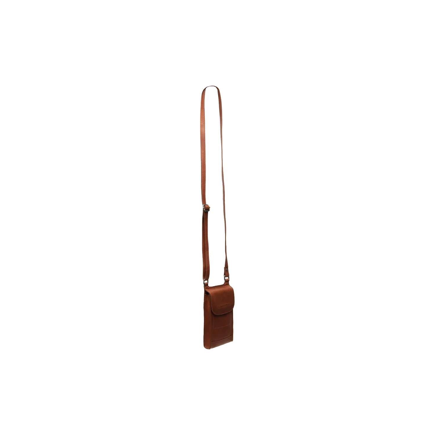 Leather Phone Bag Cognac Nebra - Image 7