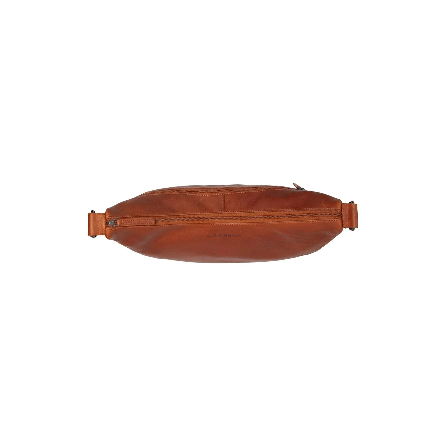Leather Crossbody Bag Cognac Peckham - Image 4