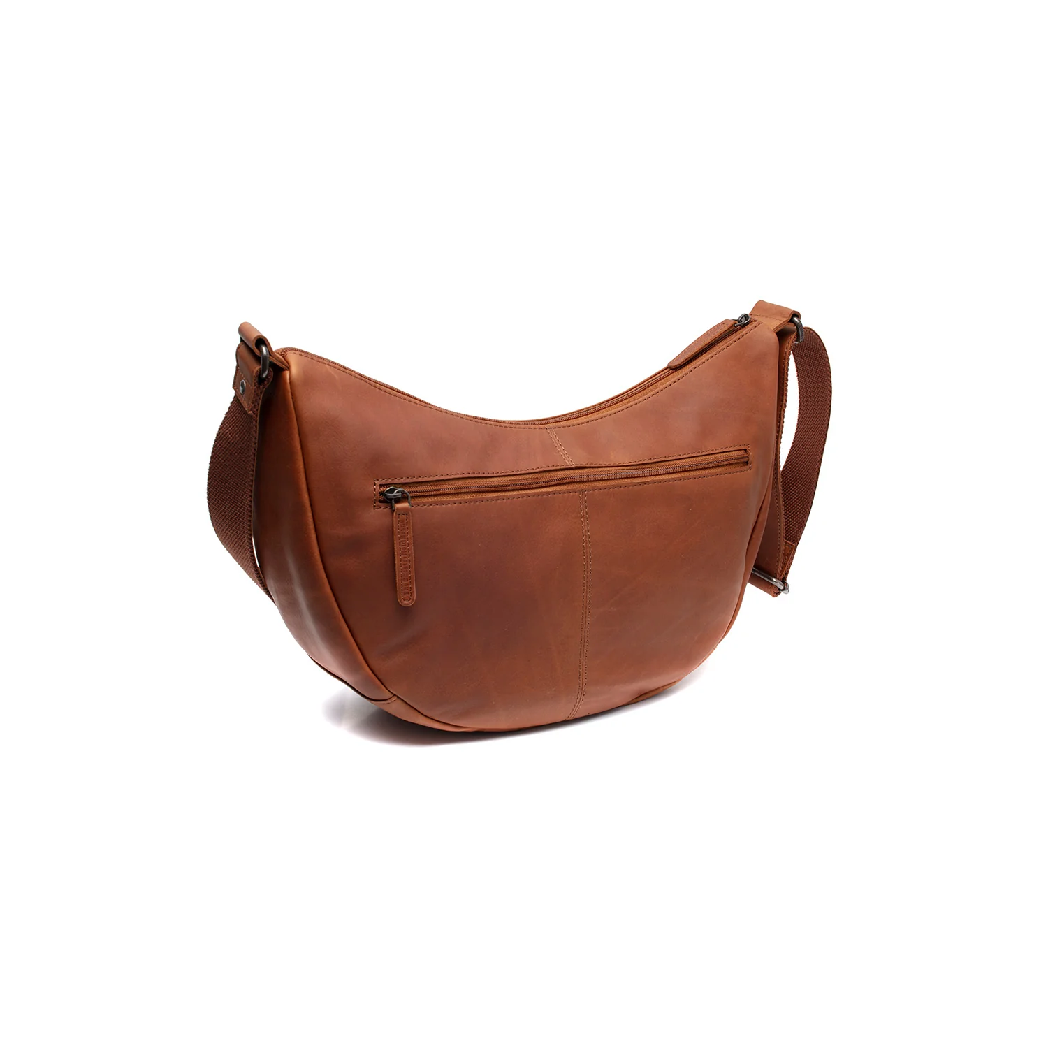 Leather Crossbody Bag Cognac Peckham - Image 7