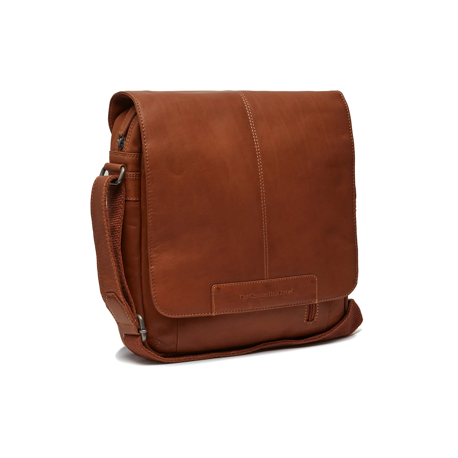 Leather Crossbody Bag Cognac Raphael