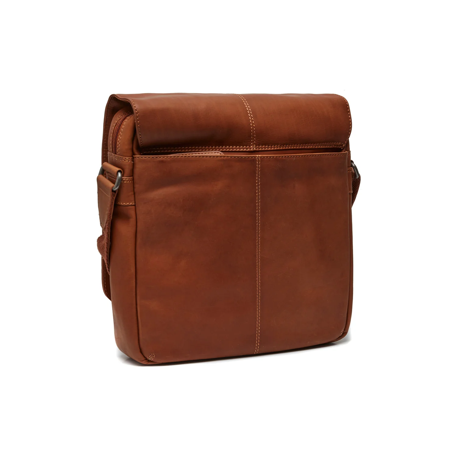 Leather Crossbody Bag Cognac Raphael - Image 7