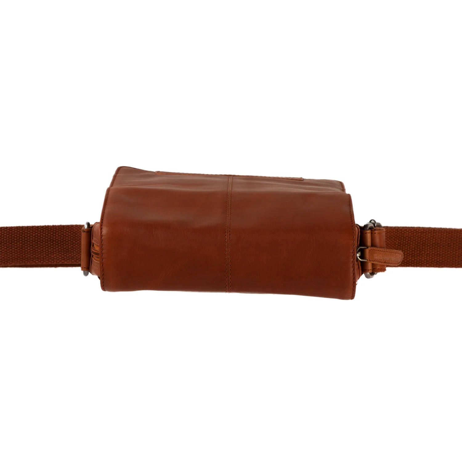 Leather Crossbody Bag Cognac Remy - Image 4