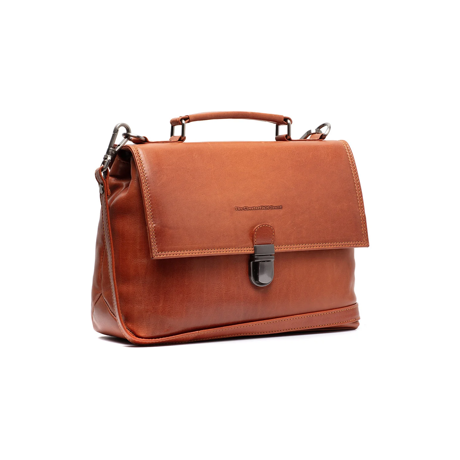 Leather Handbag Cognac Renata