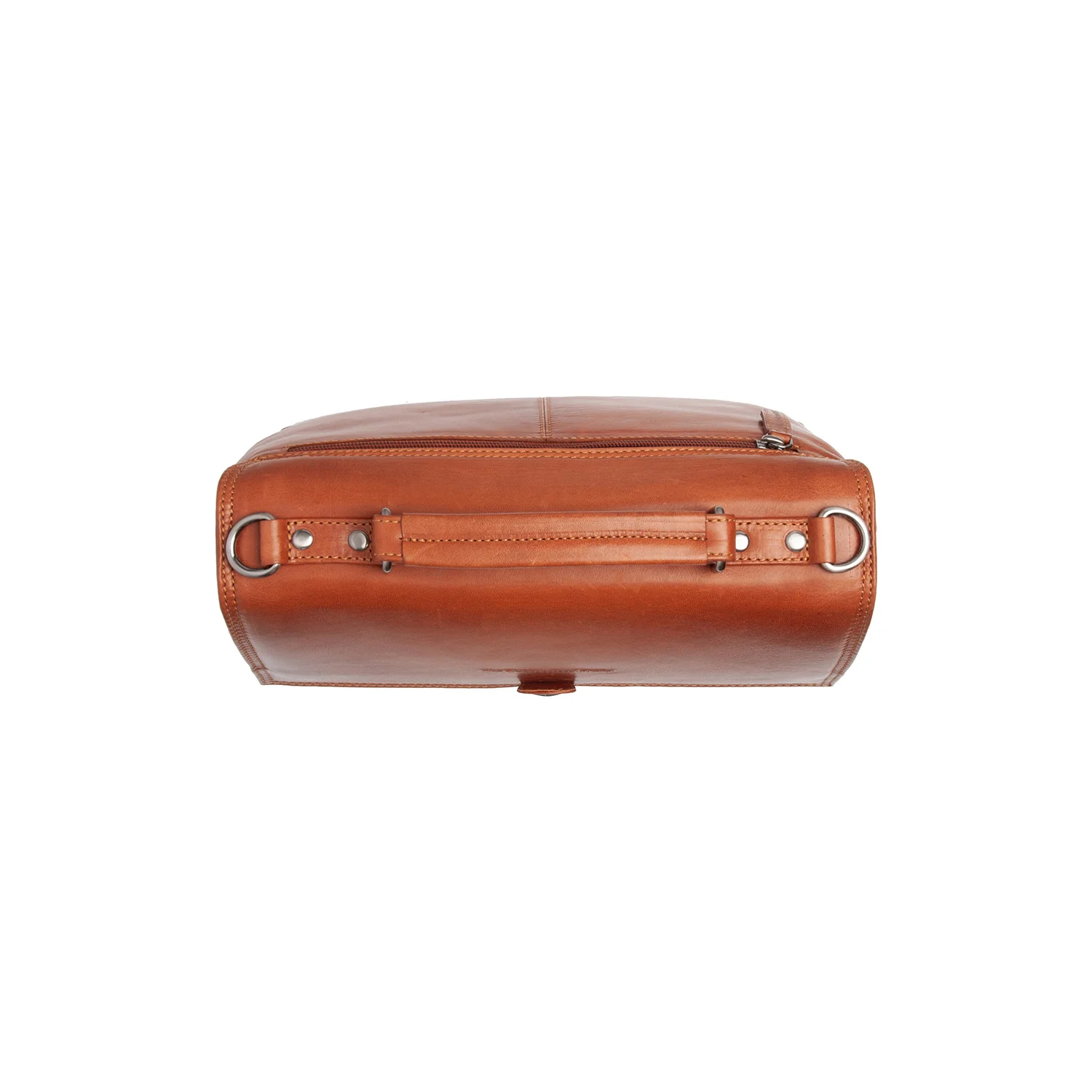Leather Handbag Cognac Renata - Image 4