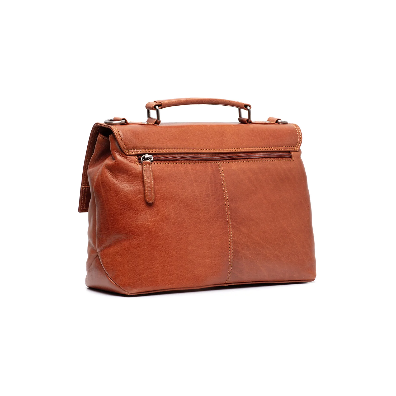 Leather Handbag Cognac Renata - Image 7