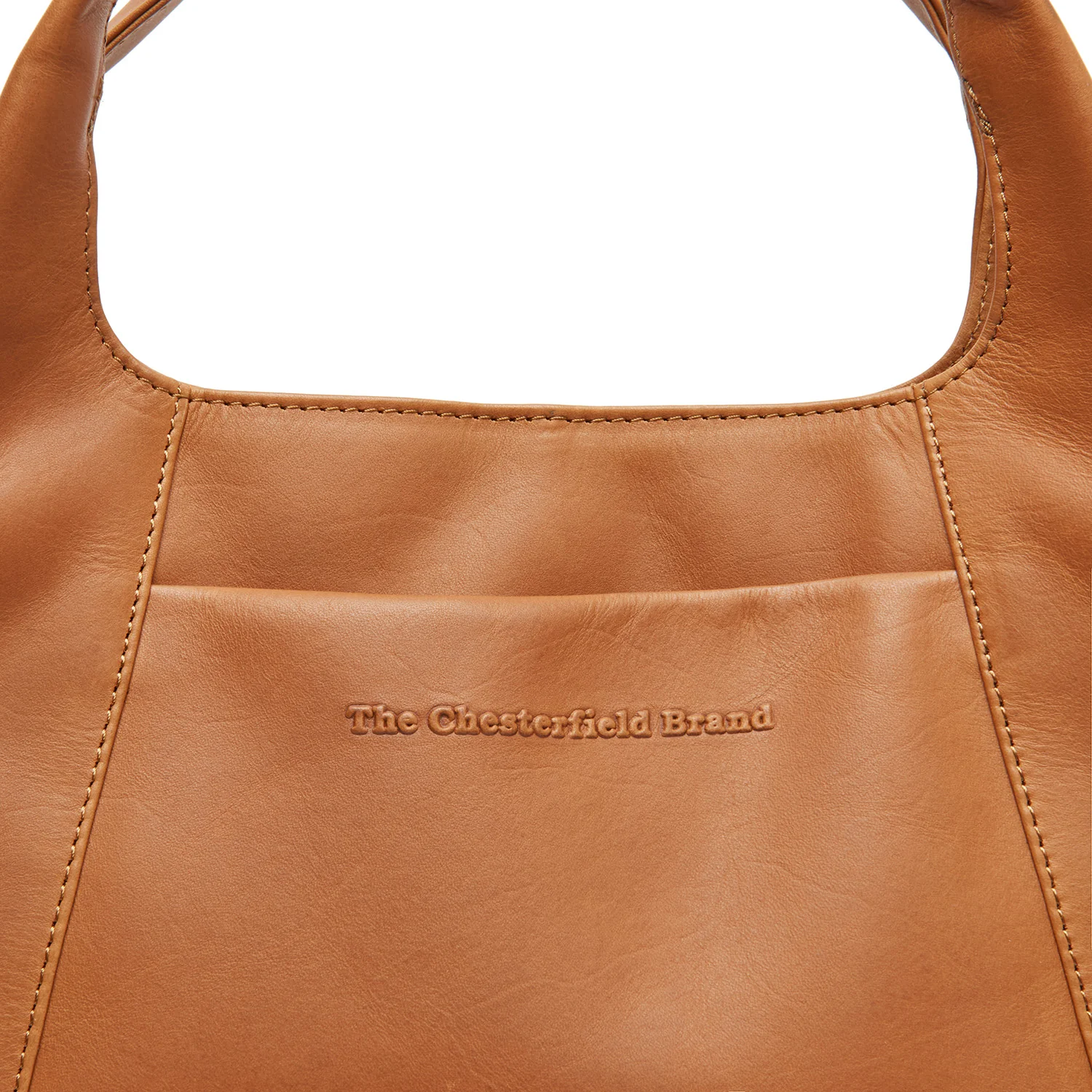 Leather Handbag Cognac Salina - Image 4