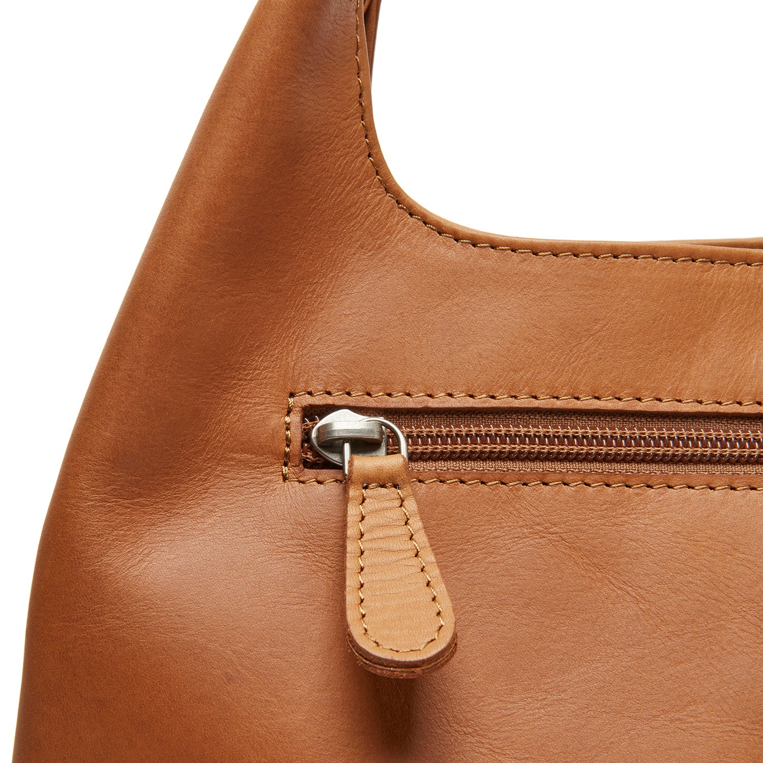 Leather Handbag Cognac Salina - Image 5