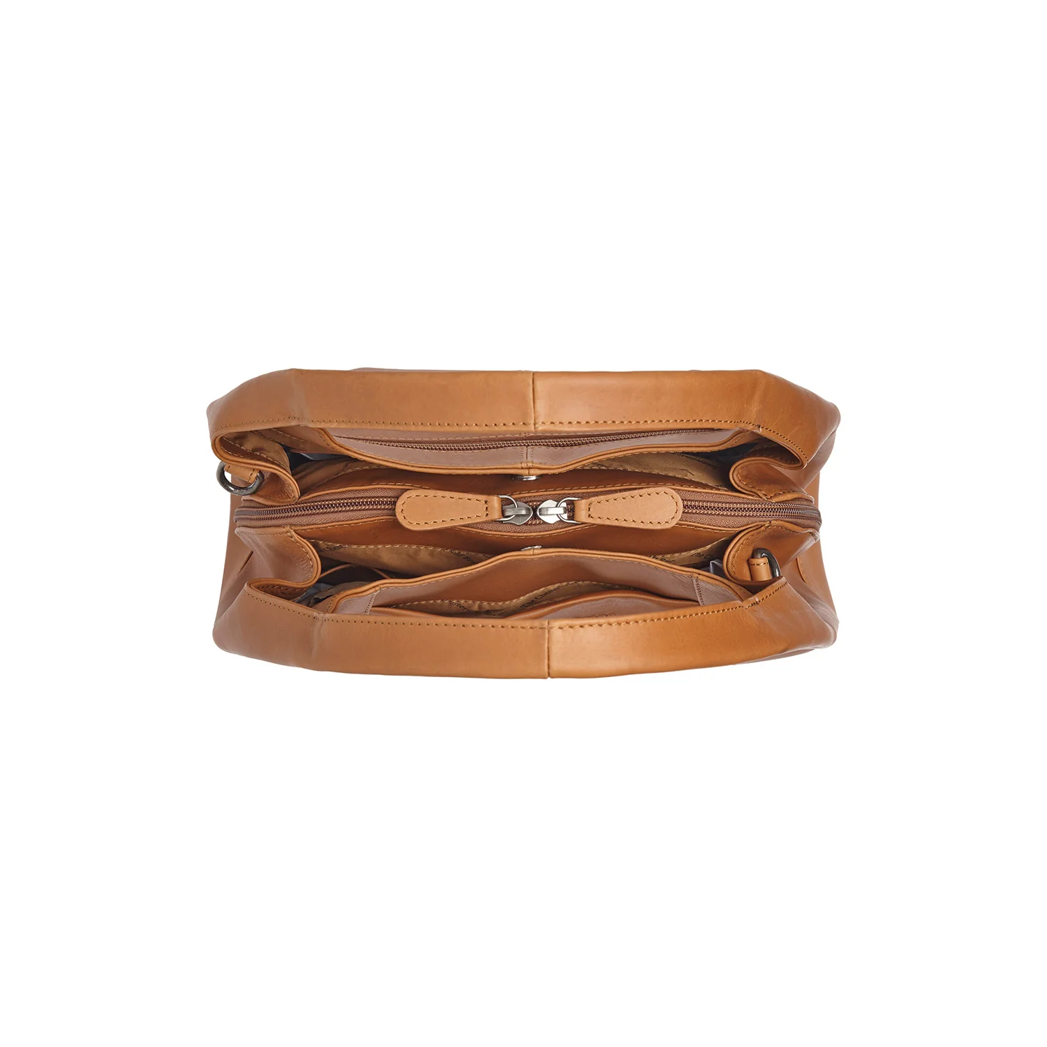 Leather Handbag Cognac Salina - Image 6