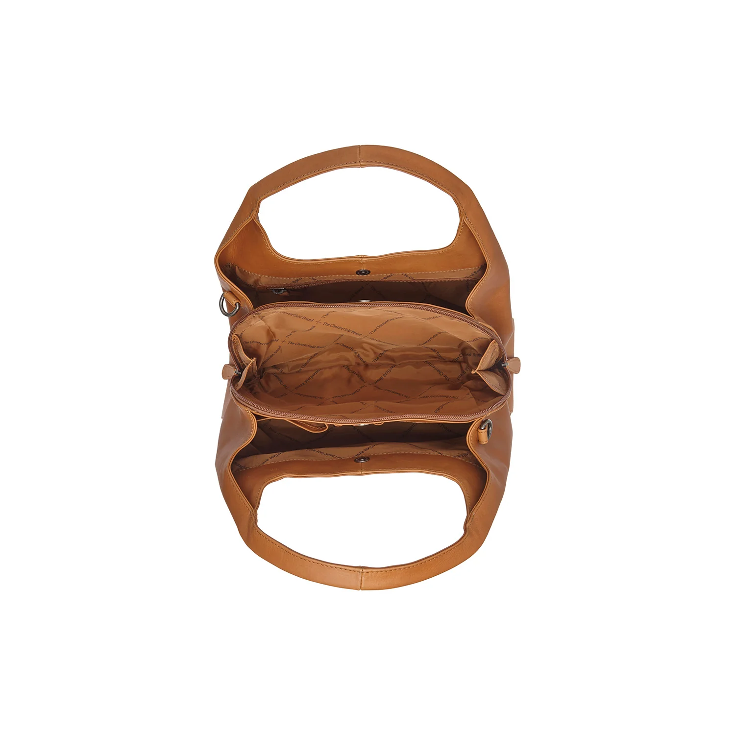 Leather Handbag Cognac Salina - Image 7