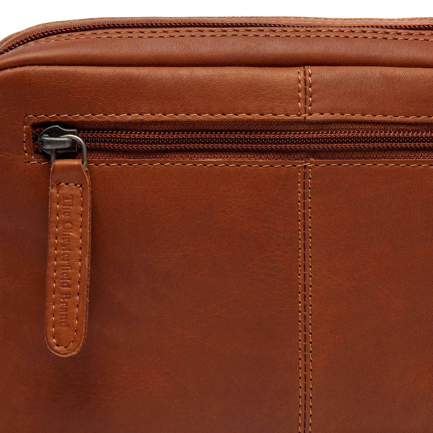 Leather Crossbody Bag Cognac Samui - Image 6