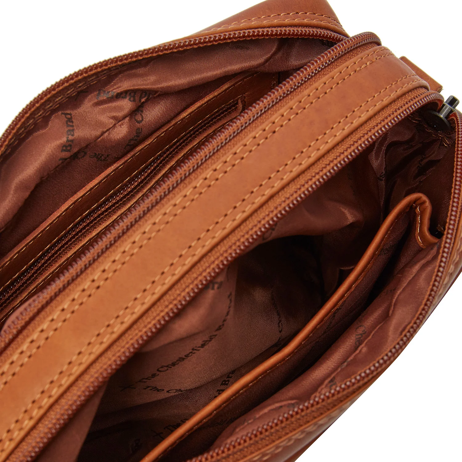 Leather Crossbody Bag Cognac Samui - Image 8