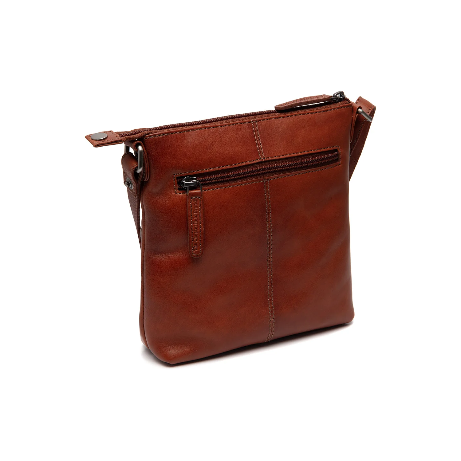 Leather Crossbody Bag Cognac Siena - Image 6