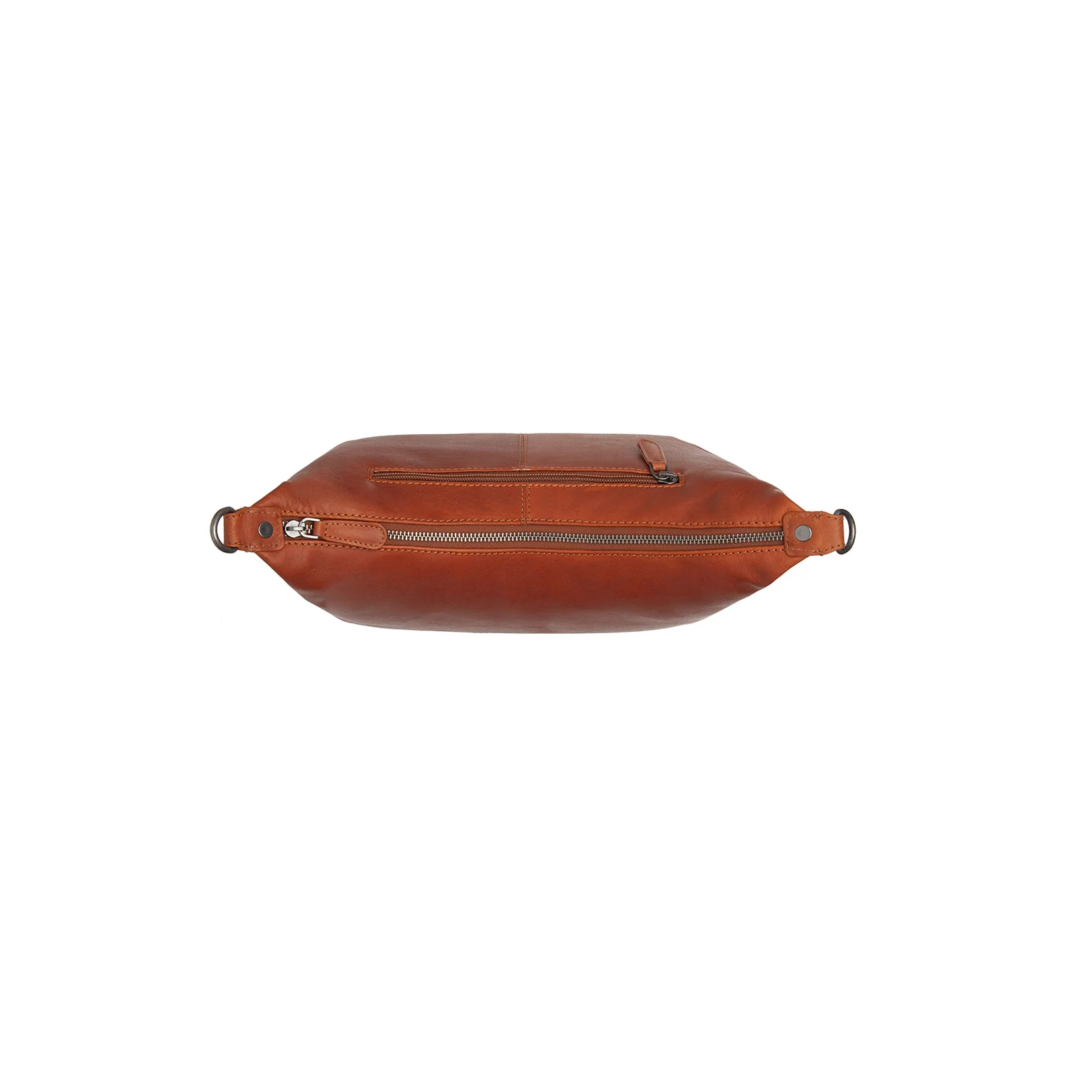 Leather Shoulder Bag Cognac Skara - Image 4