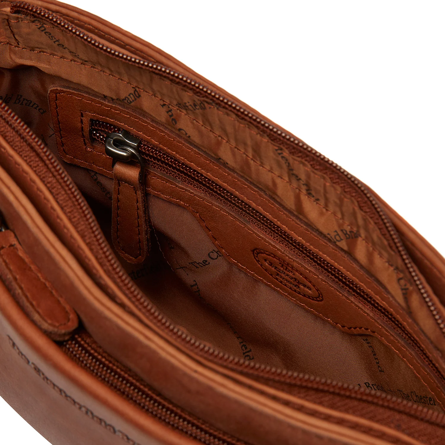 Leather Crossbody Bag Cognac Southampton - Image 2