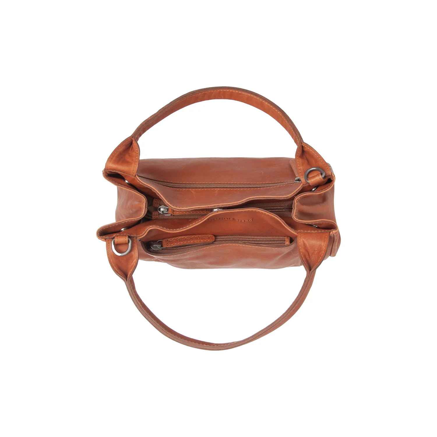 Leather Handbag Cognac Tenara - Image 4