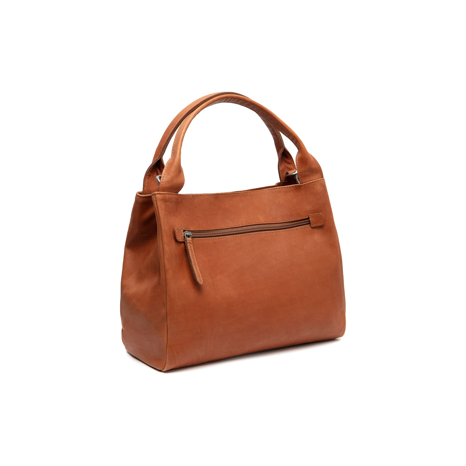 Leather Handbag Cognac Tenara - Image 6