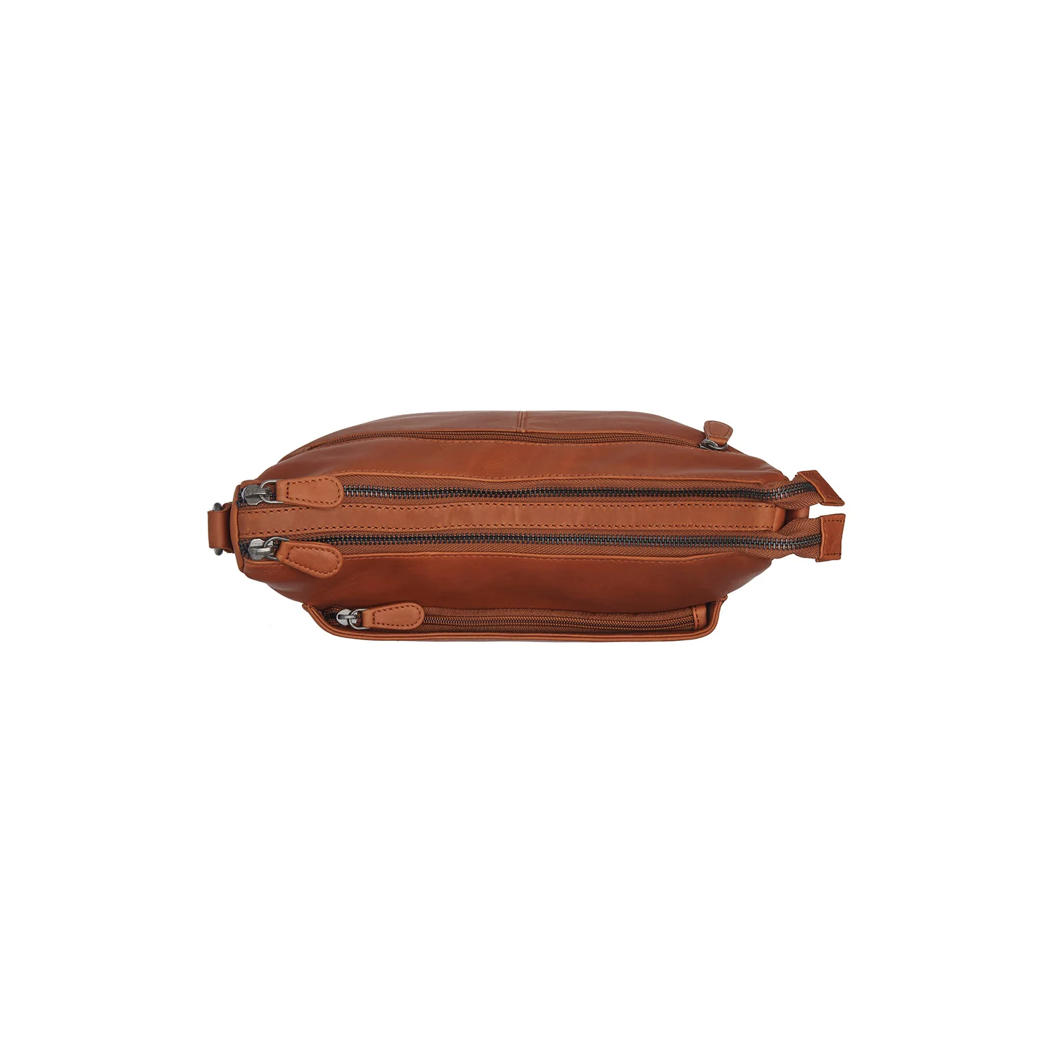 Leather Shoulder Bag Cognac Tivra - Image 4