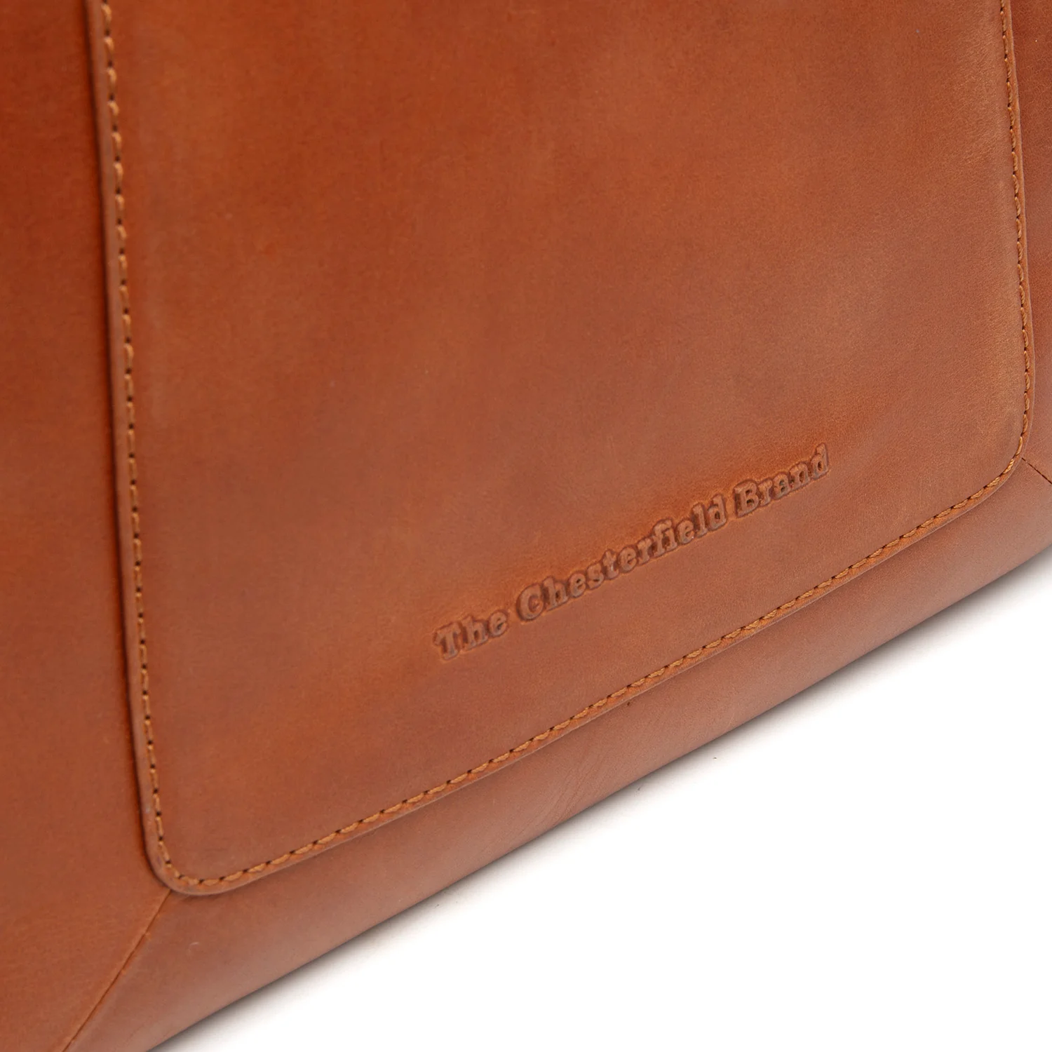 Leather Shoulder Bag Cognac Tofino - Image 4