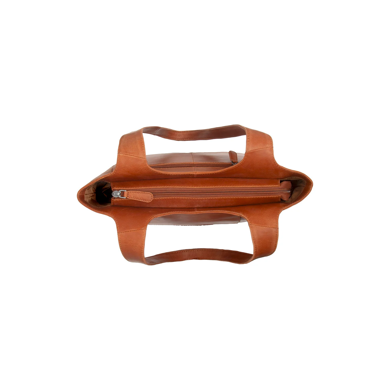 Leather Shoulder Bag Cognac Tofino - Image 5