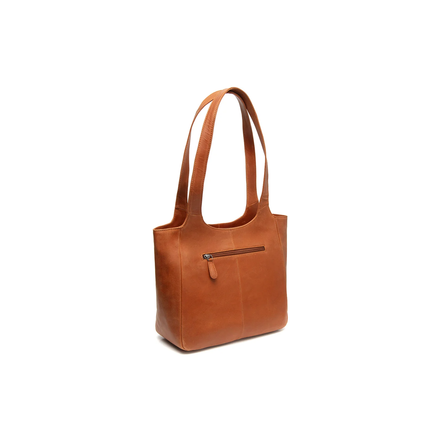 Leather Shoulder Bag Cognac Tofino - Image 8