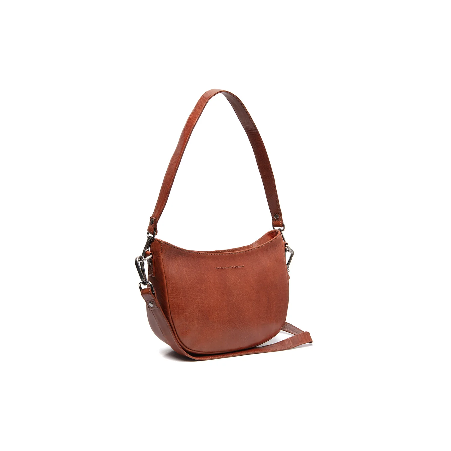 Leather Shoulder Bag Cognac Valentano