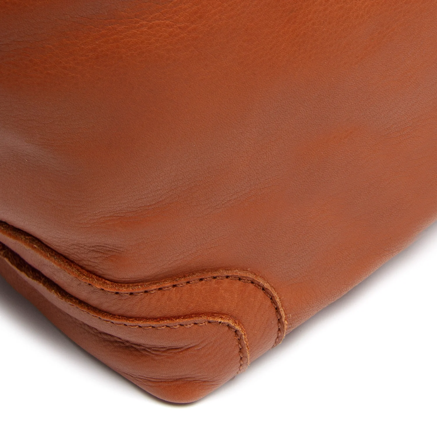 Leather Shoulder Bag Cognac Zarita - Image 5